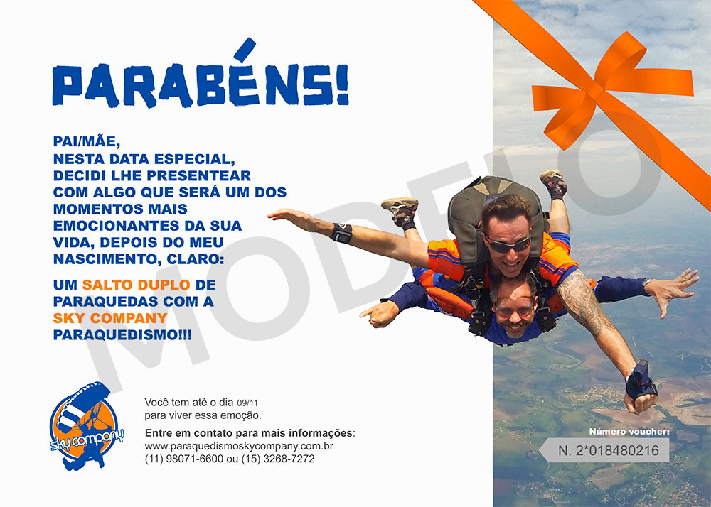 Voucher Dia dos Pais