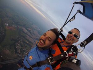 aula de paraquedismo