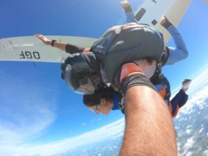 medo de altura e saltar de paraquedas