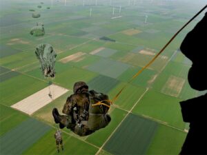 paraquedista do exercito salto