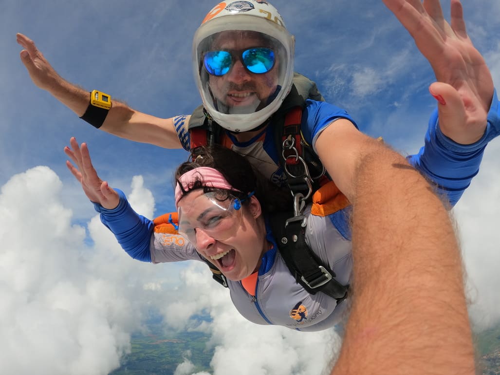 principais destinos para paraquedismo no brasil